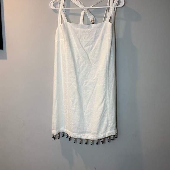 House of‎ Harlow 1960 Linen Beaded Hem Dress – NWT - Picture 2 of 7